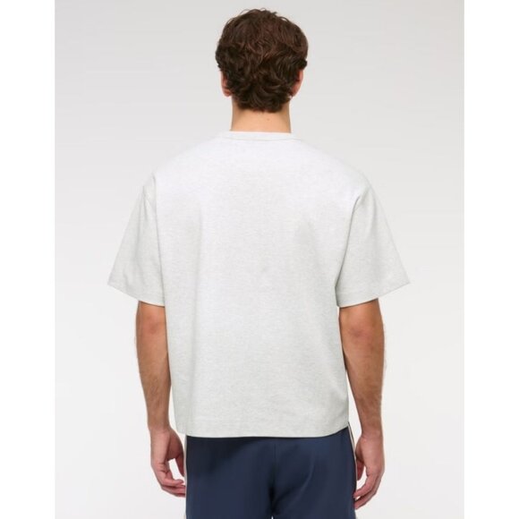 Abercrombie YPB Active Cropped Heavyweight Cotton Jersey Tee - Size Large - Picture 6 of 6